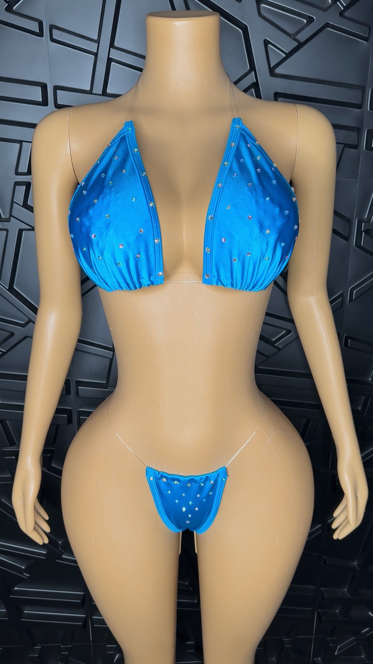Blue Rhinestone Set (Medium-Large)