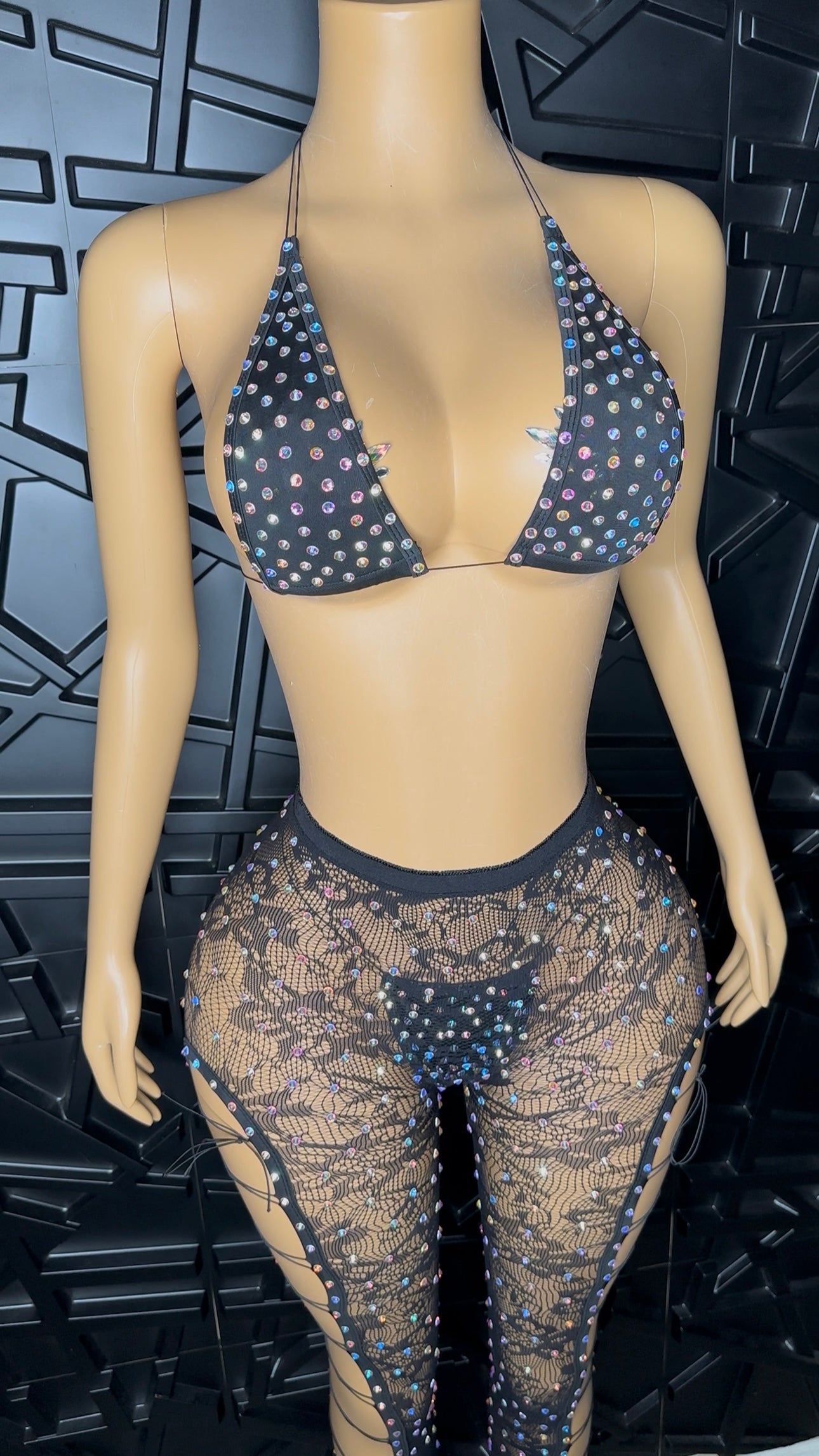 Black 3pc Pant Set (Small)