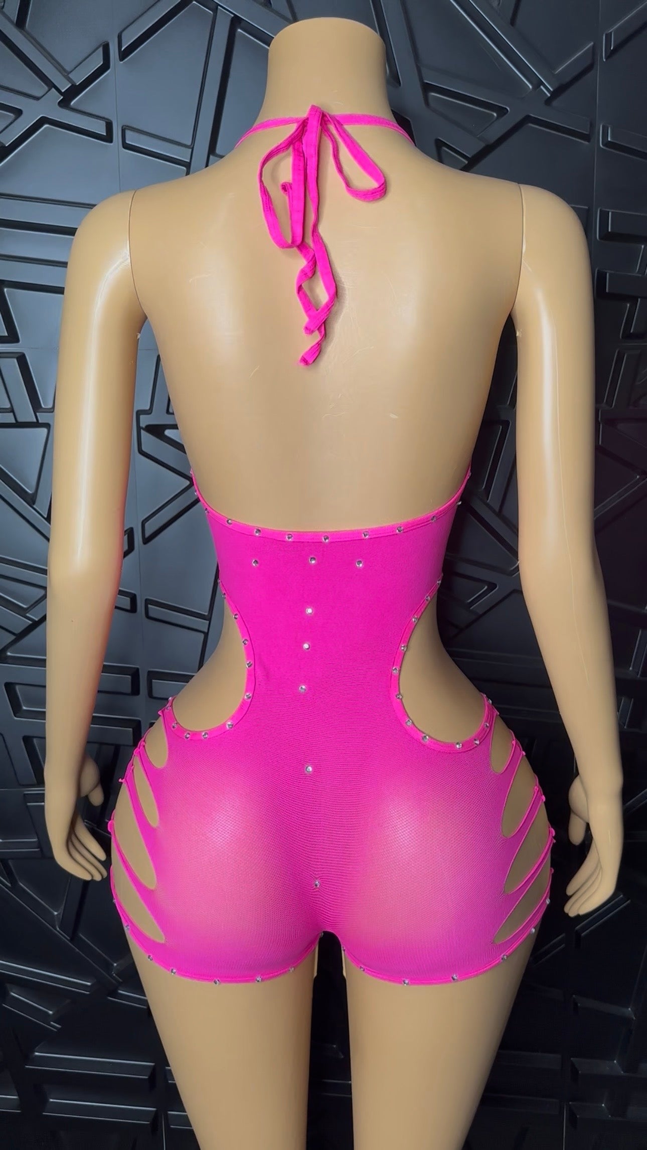 Pink Bonita Romper (Medium-XLarge)