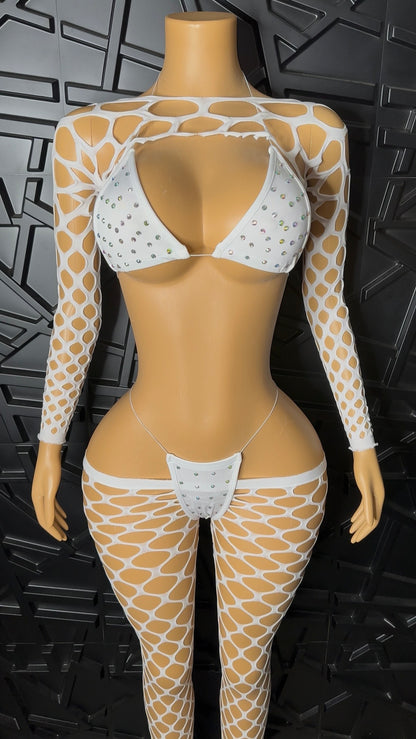White Seduction Set (XSmall-Large)