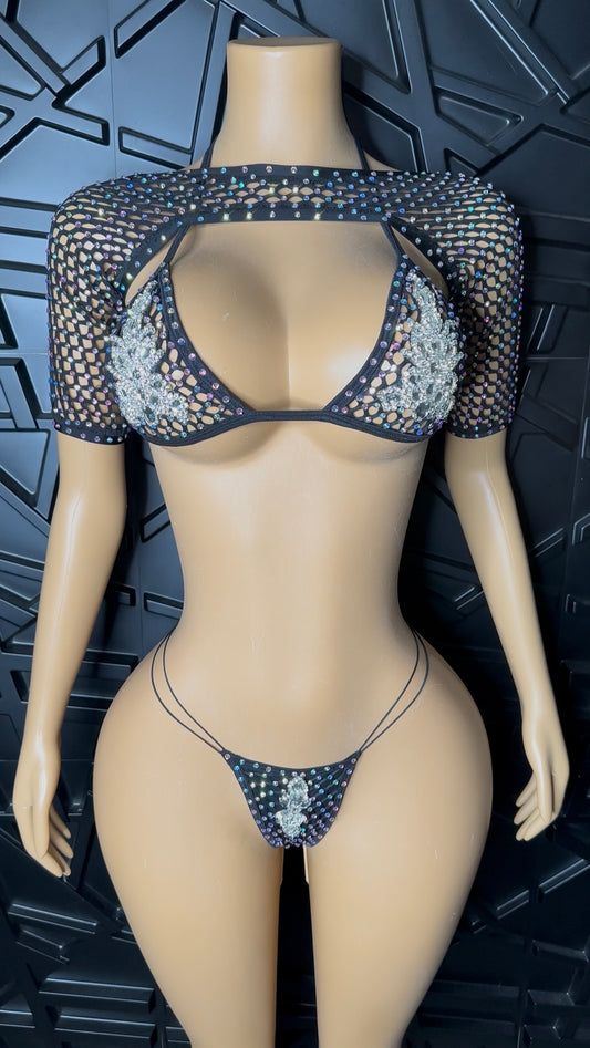 Black Icy Set (Small-Medium) STRETCHY