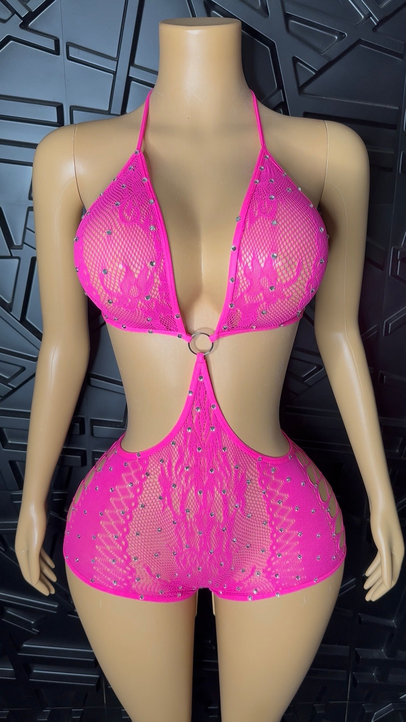 Pink Vixen Romper (Small-XLarge)