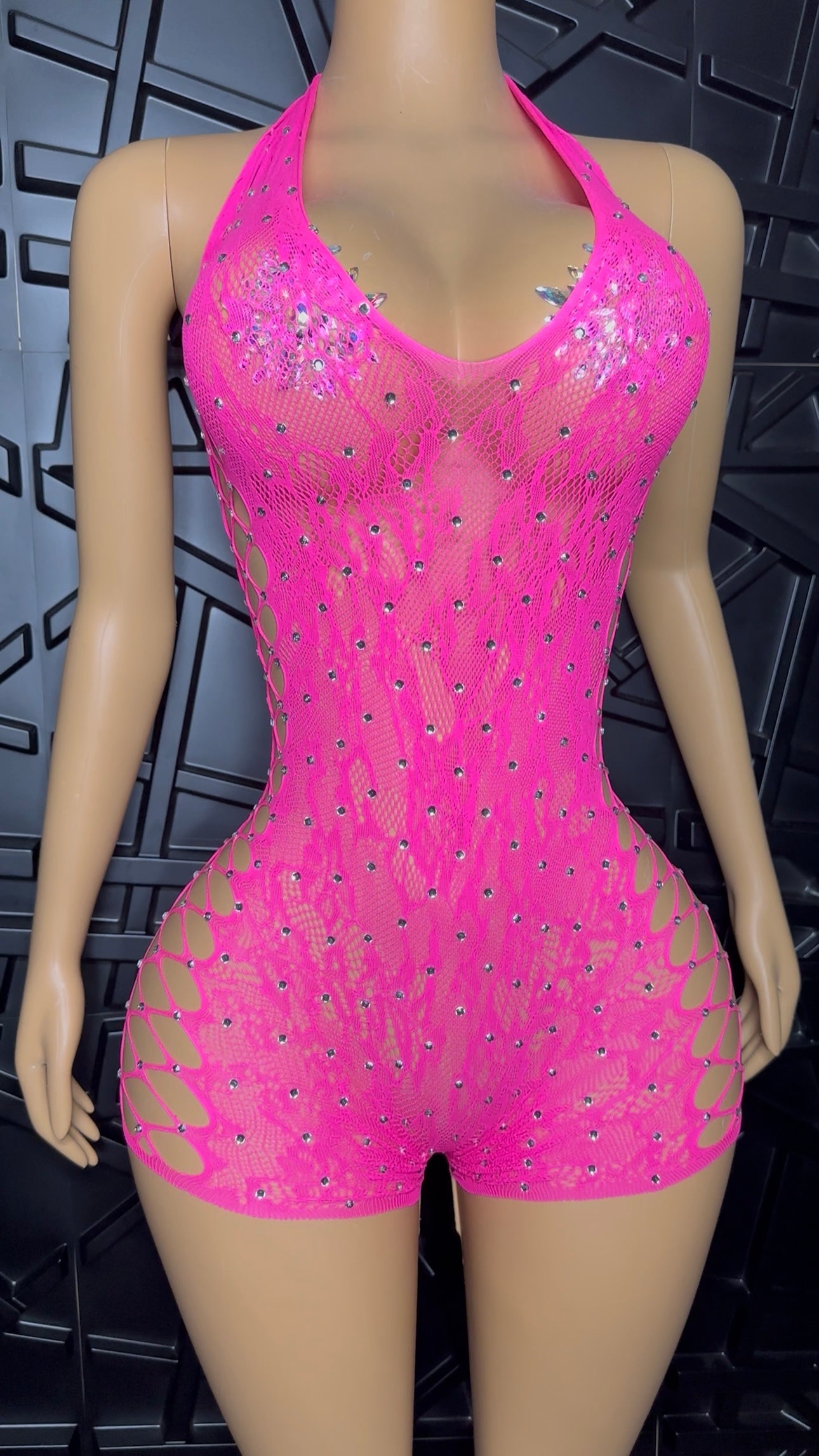 Pink Kendra Romper (XSmall-XLarge)