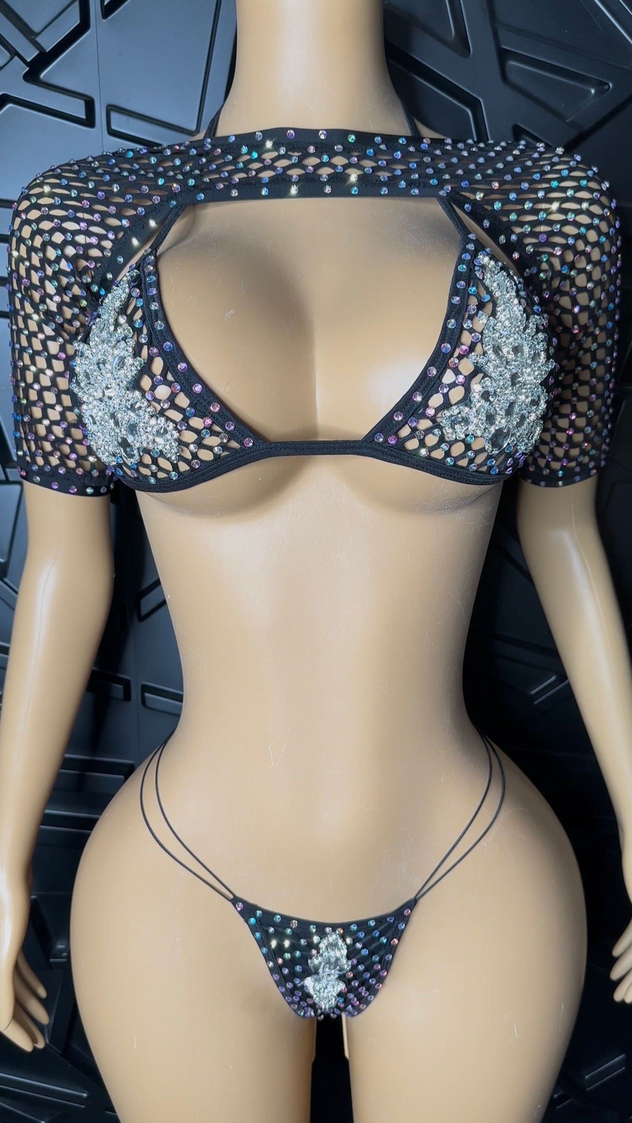 Black Icy Set (Small-Medium) STRETCHY