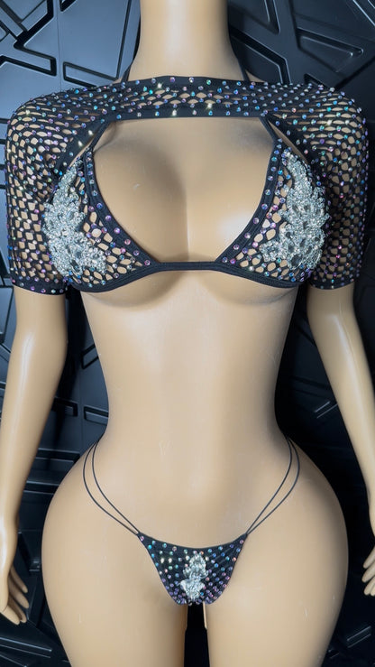 Black Icy Set (Small-Medium) STRETCHY