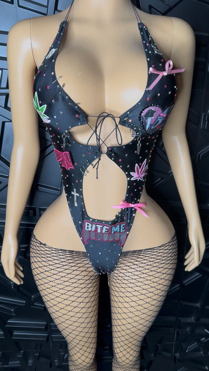 Pink Rockstar 1pc (XSmall-Small)