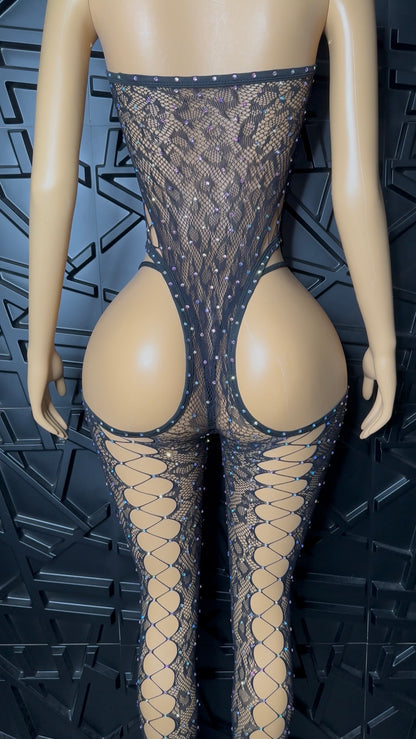 Black Ice Jumpsuit (Medium)