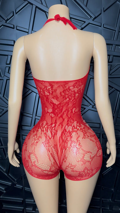 Red Kendra Romper (XSmall-Large)