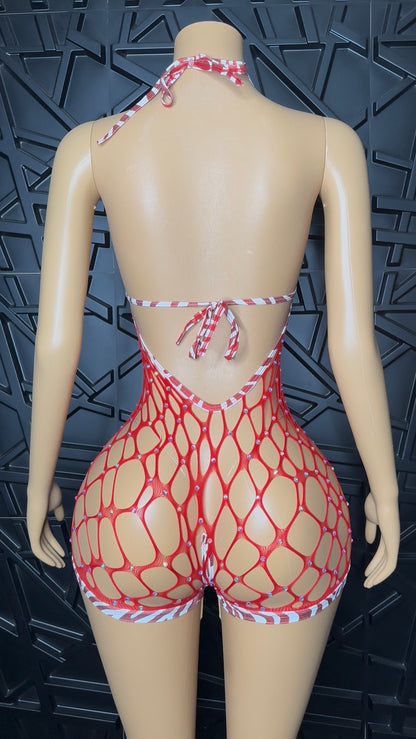 Red Romper Set (Small-Medium) STRETCHY