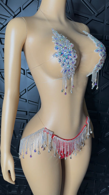 Silver/Red Vegas Set (Med-Large)