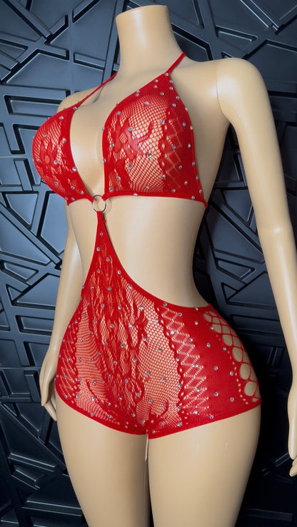 Red Vixen Romper (Small-XLarge)