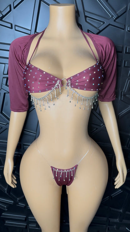 Wine Glam Set (Small-Medium) Stretchy