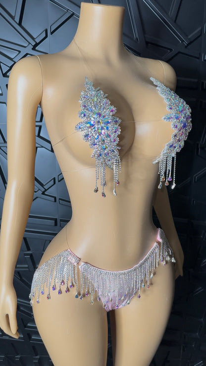 Silver/Pink Vegas Set (Med-Large)