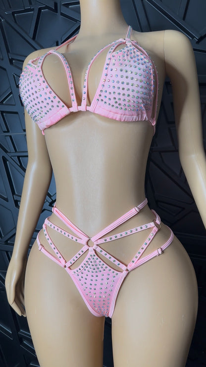 Pink Diamanté Set (Medium)
