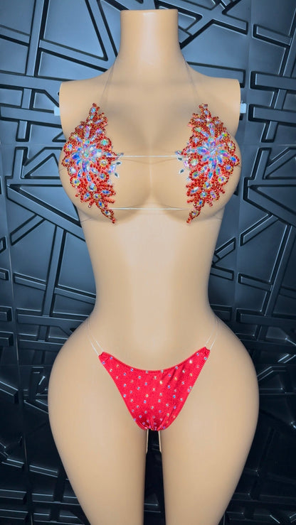 Red Vegas Bikini Set (Small-Large)