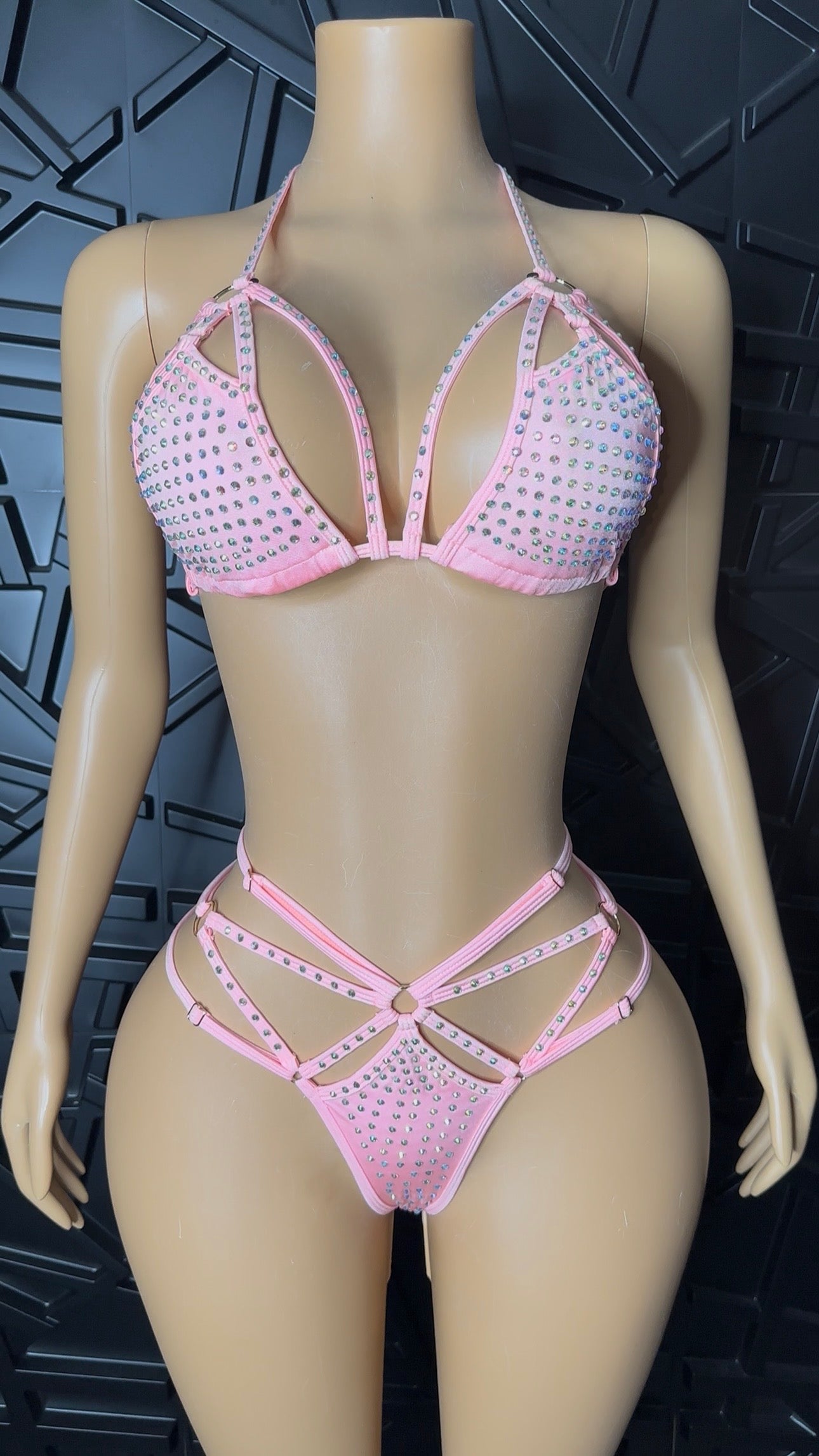 Pink Diamanté Set (Medium)