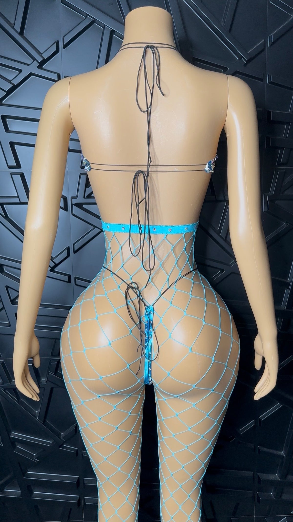 Blue Jumpsuit Set (Med-Large) STRETCHY