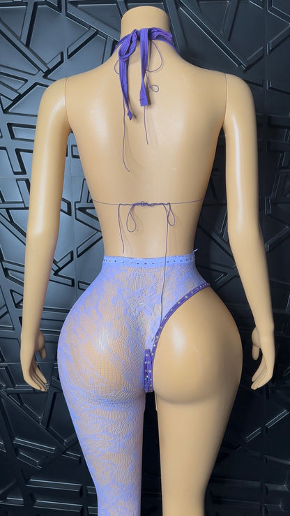 Purple Pant Set (Small-Medium) STRETCHY