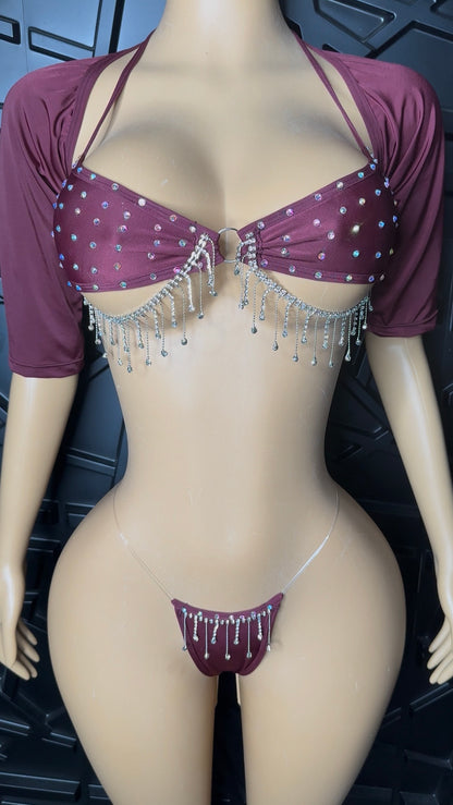 Wine Glam Set (Small-Medium) Stretchy