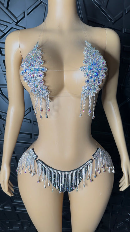 Silver/Black Vegas Set (Med-Large)