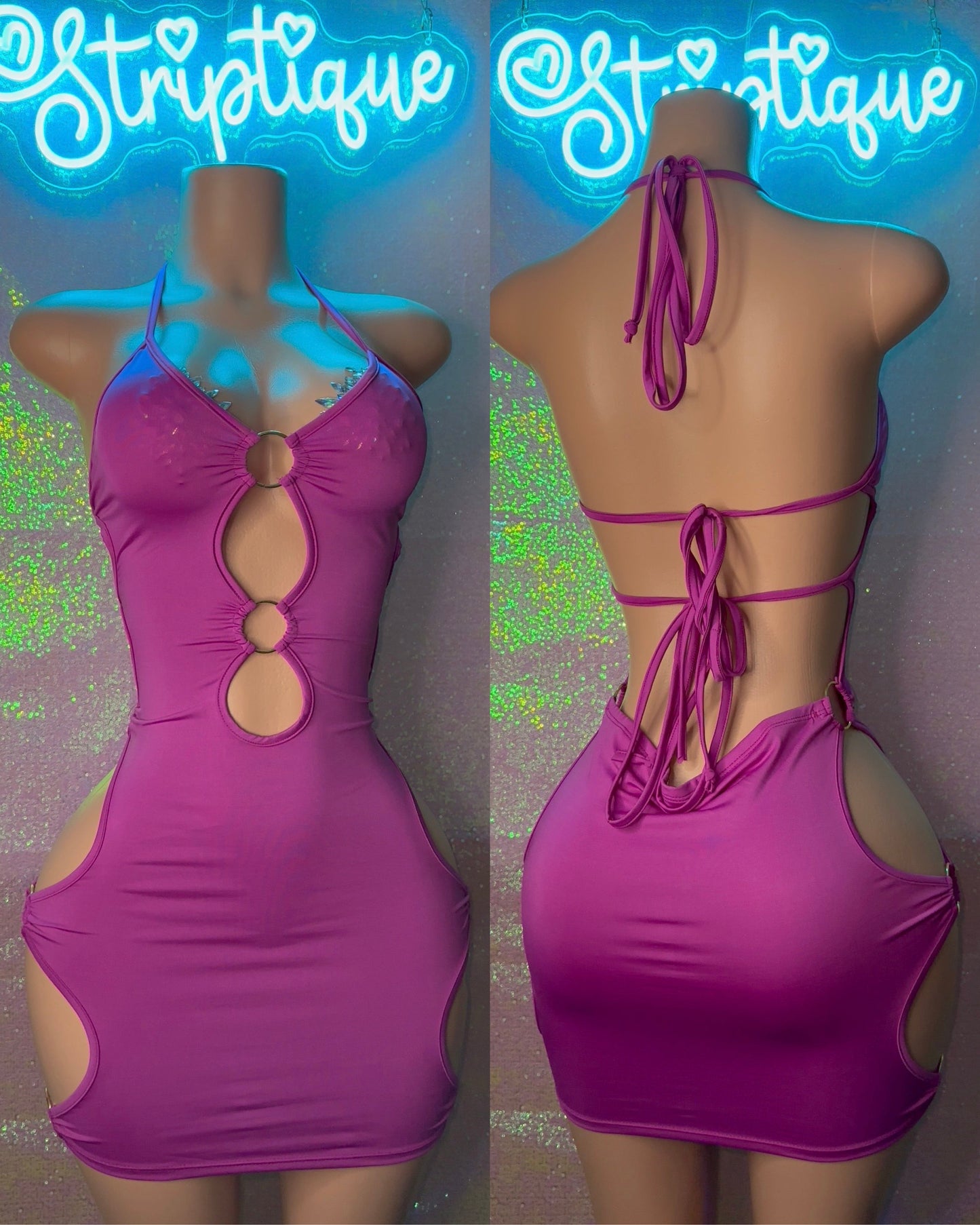 Purple O-Ring Dress
