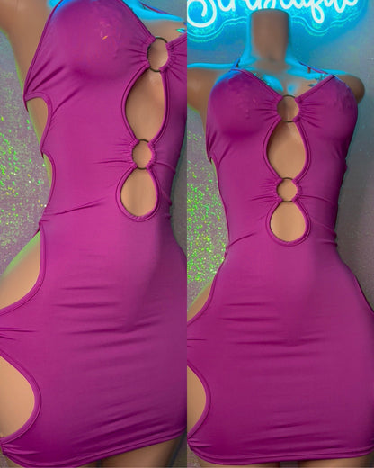 Purple O-Ring Dress